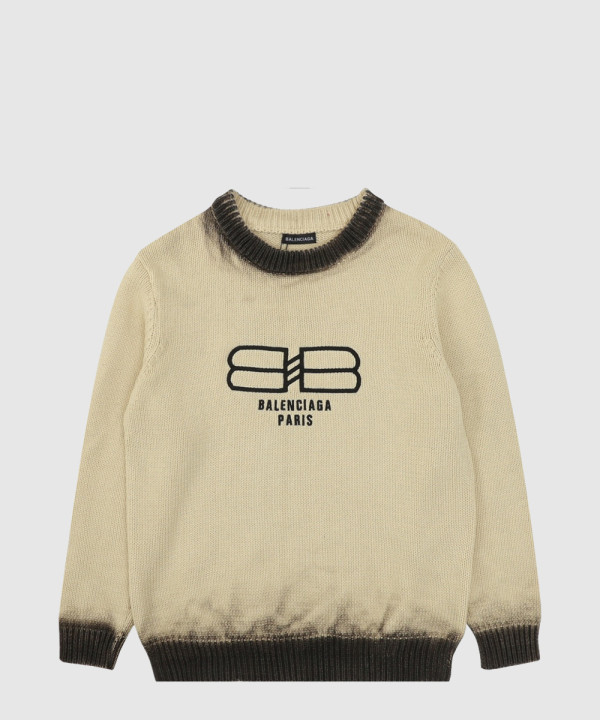 발렌시아가 프린트 니트 톱