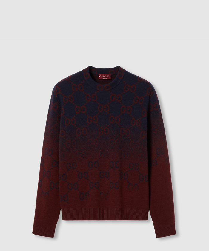 구찌 GG 그라데이션 울 자카드 스웨터 788533