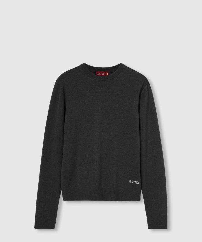 구찌 인타르시아 코튼 니트웨어 ‎819421