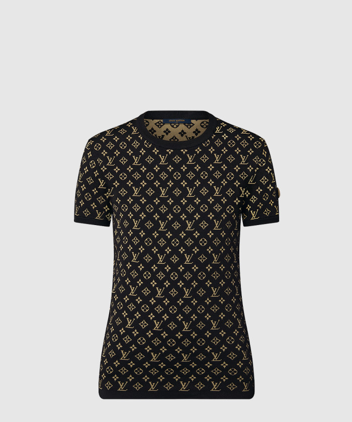 루이비통 모노그램 자카드 니트 톱 1AAG8U