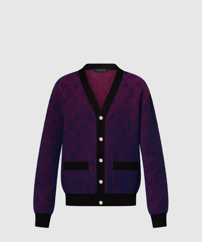 루이비통 옵티컬 모노그램 자카드 가디건 1AGTKS