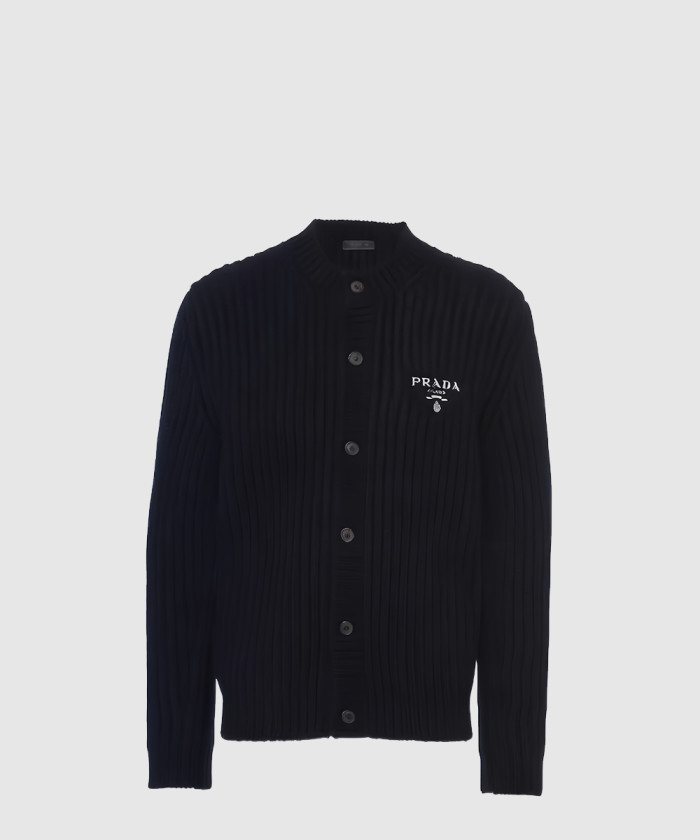 프라다 캐시고라 골지 니트 가디건 UMG165