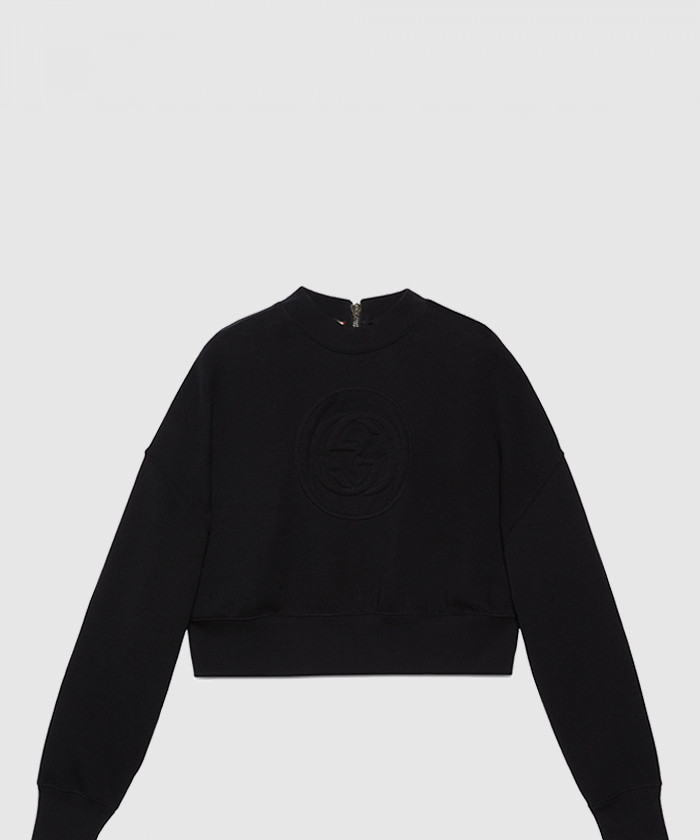 구찌 더블 G 니트 면 맨투맨 756869