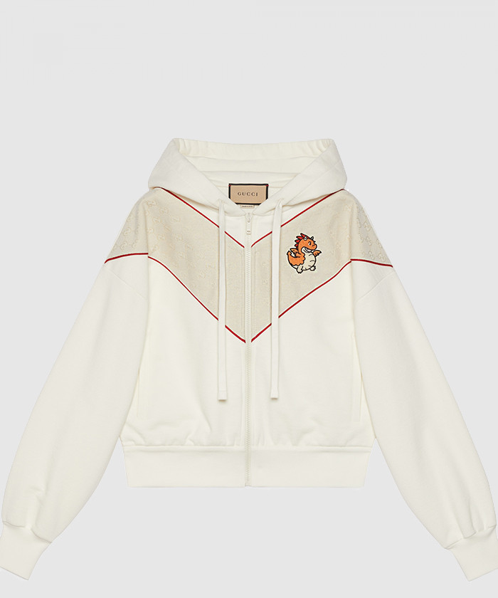 구찌 와펜 니트 면 집업 773744