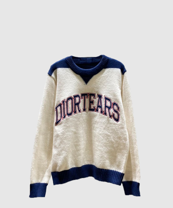 디올 티어스 니트 스웨터 393M6