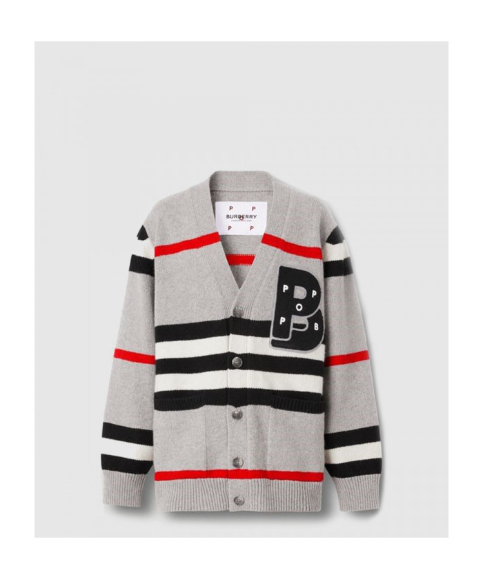 버버리 스트라이프 가디건 80554771