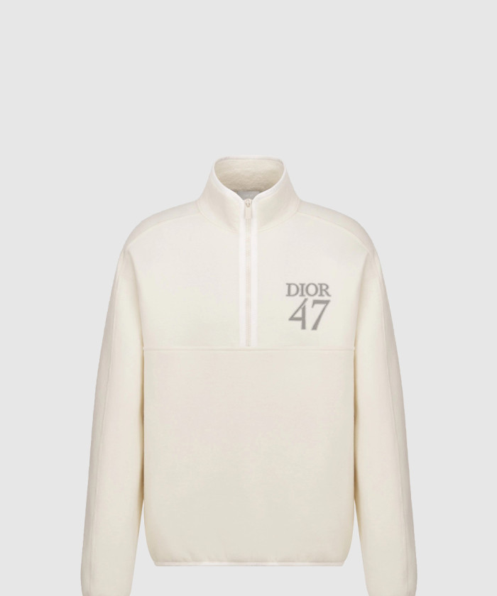 디올 레귤러 핏 스탠드 칼라 스웨터 413J4