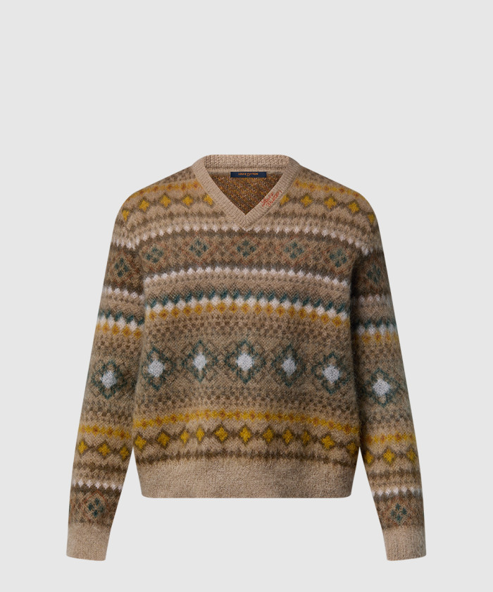 루이비통 모헤어 블렌드 페어 아일 풀오버 1AGJTO