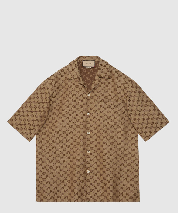 구찌 GG 리넨 혼방 캔버스 셔츠 742707