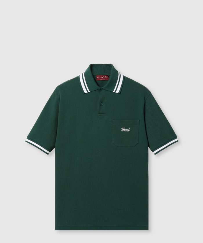 구찌 코튼 피케 폴로 셔츠 784422