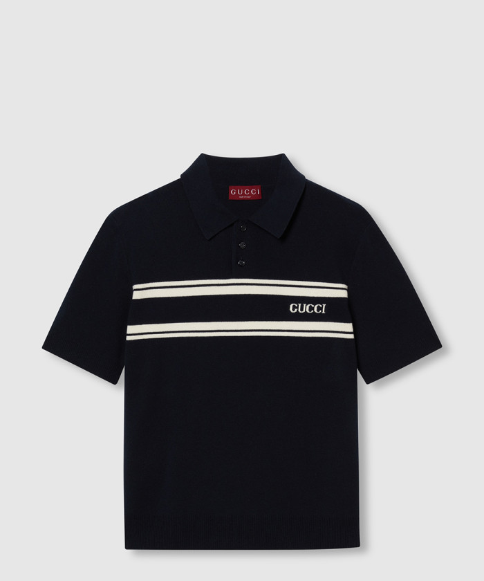 구찌 울 & 캐시미어 혼방 폴로 셔츠 795342