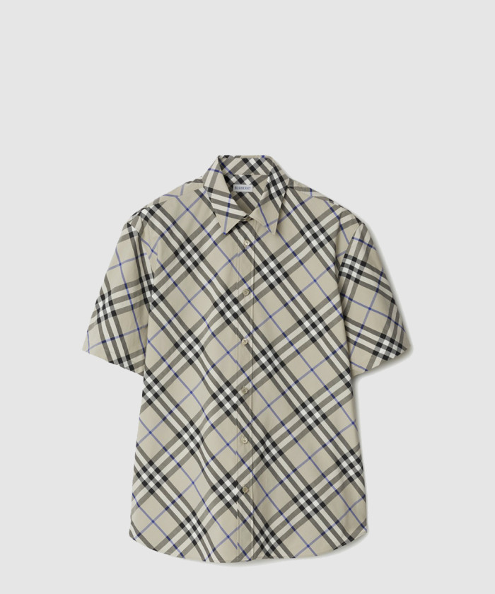 버버리 체크 코튼 셔츠 80876391