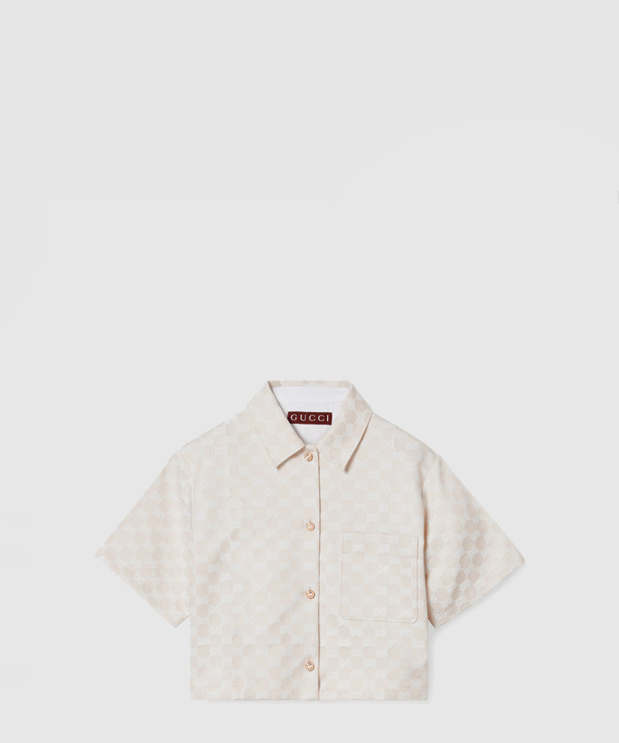 구찌 GG 코튼 개버딘 셔츠 784901