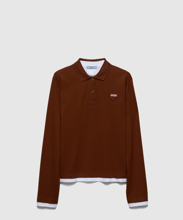 프라다 피케 및 저지 폴로 셔츠 395851