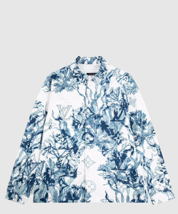 루이비통 프린티드 코튼 오버셔츠 1ABNSQ