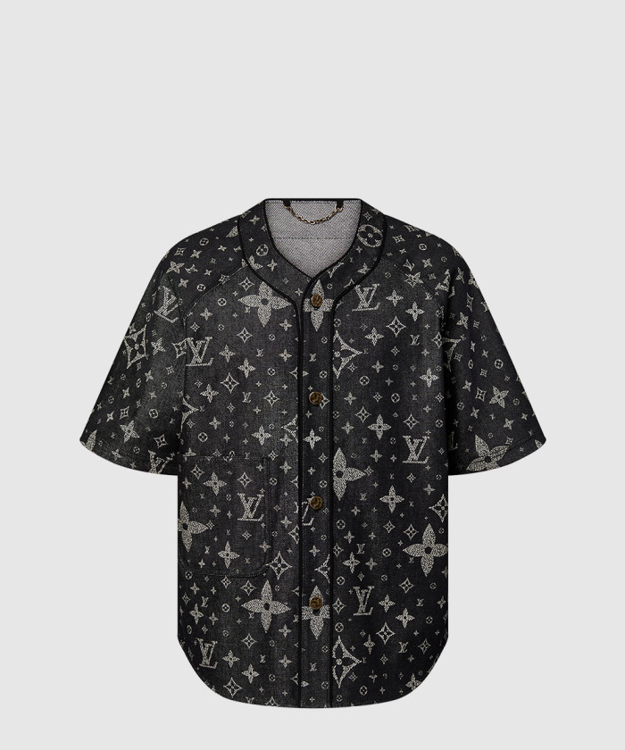 루이비통 모노그램 데님 베이스볼 셔츠 1AF352