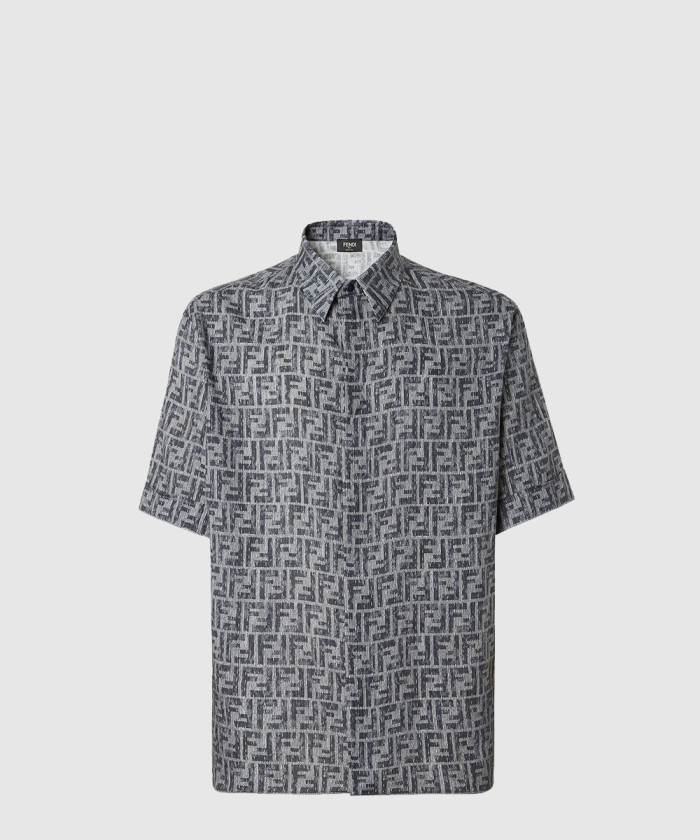 버버리 탑스티치 블루 FF 데님 셔츠 FS0795