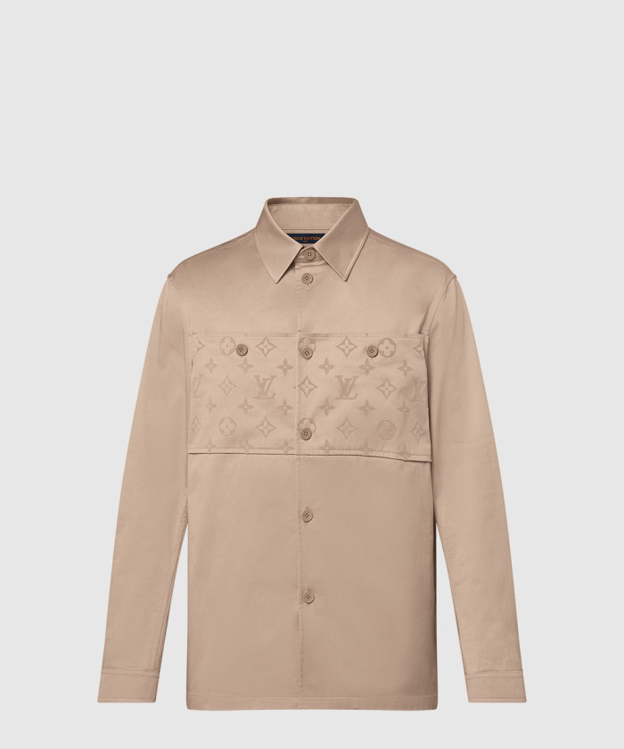 루이비통 플록 캐주얼 재킷 스타일 셔츠 1AFBVV