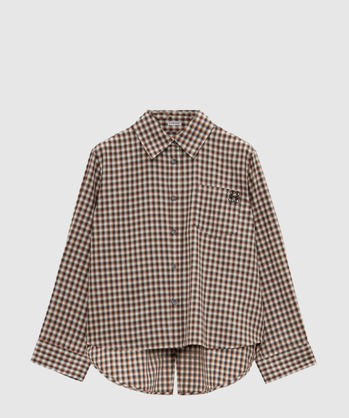 로에베 체크 셔츠