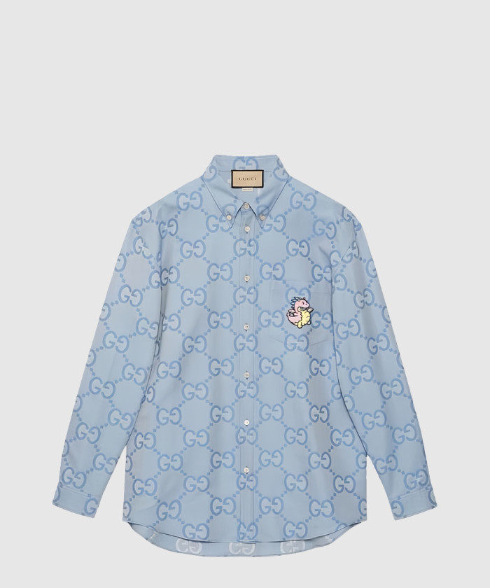 구찌 프린트 코튼 셔츠 770821