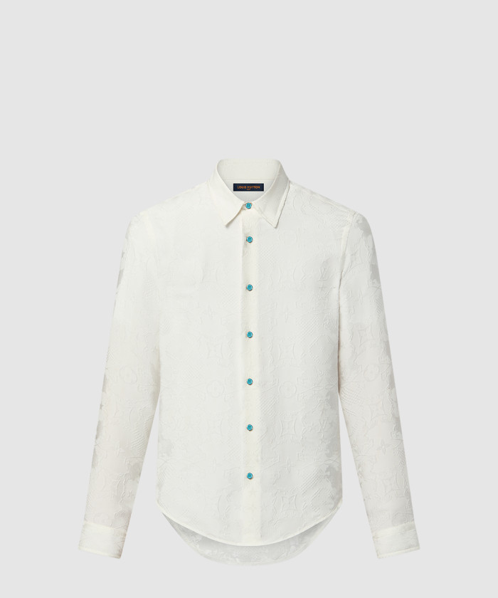 루이비통 긴팔 자카드 실크 셔츠 1AFWRY