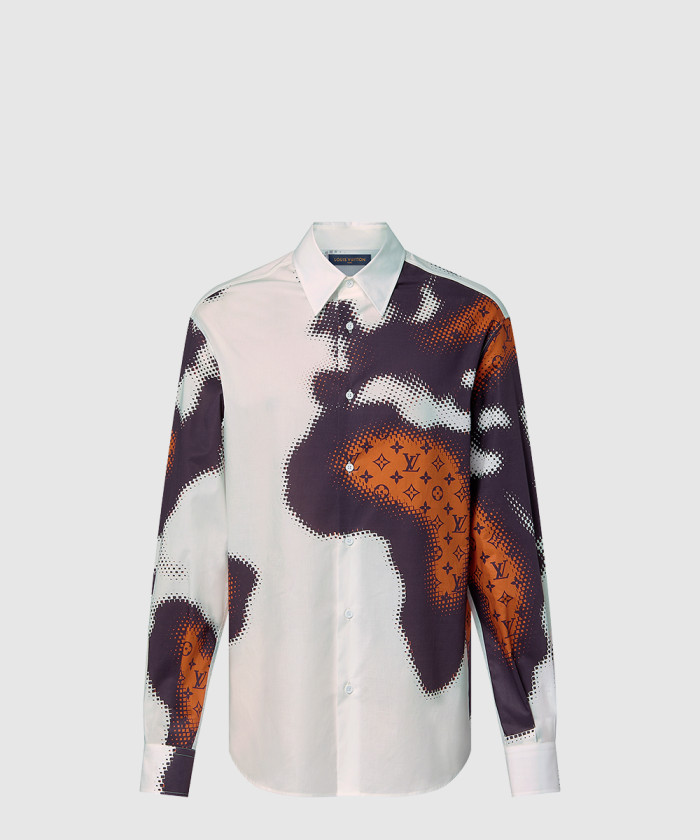 루이비통 롱 슬리브드 코튼 셔츠 1AFAWL