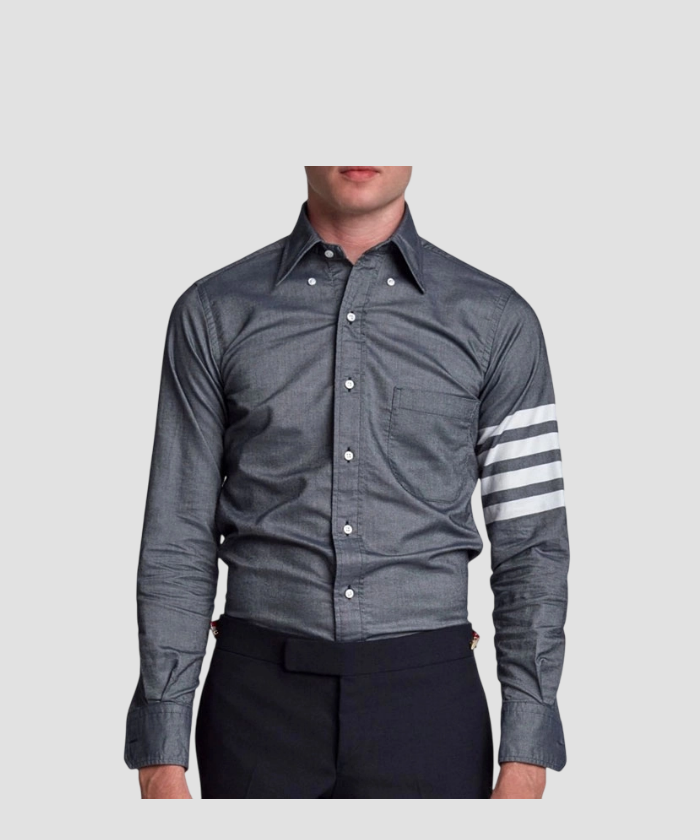 톰브라운 4-바 스트라이프 셔츠