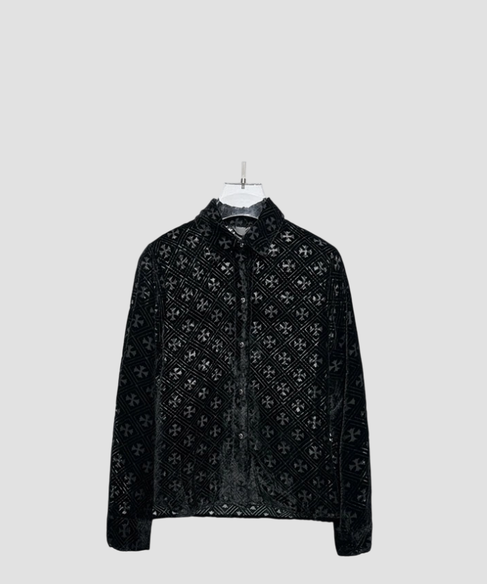 크롬하츠 벨벳 라펠 셔츠