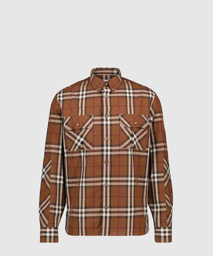 버버리 체크 투포켓 셔츠 80459781