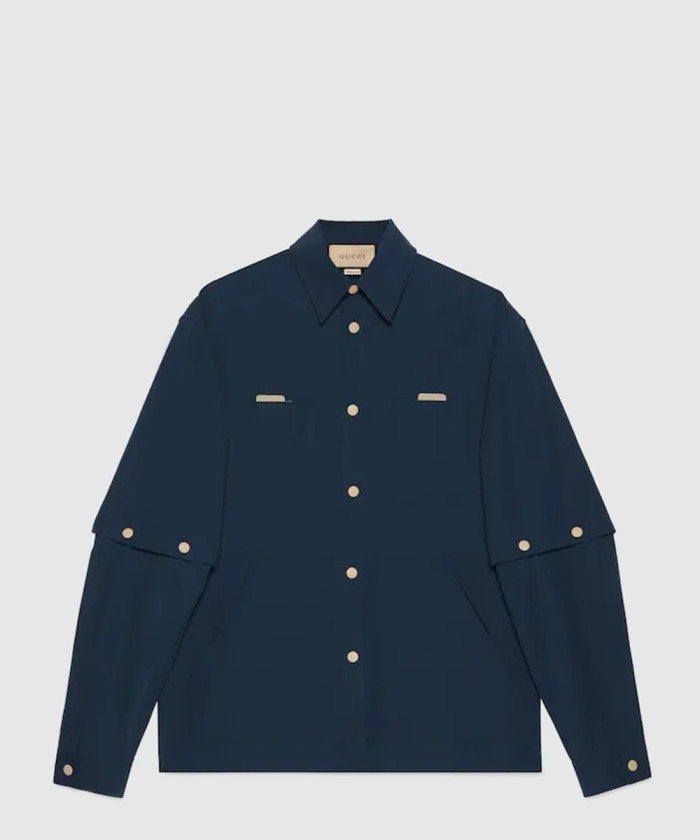 구찌 자수 코튼 나일론 셔츠 747375