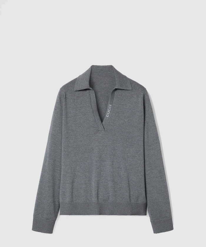 구찌 디테일 폴로 니트 셔츠 793883