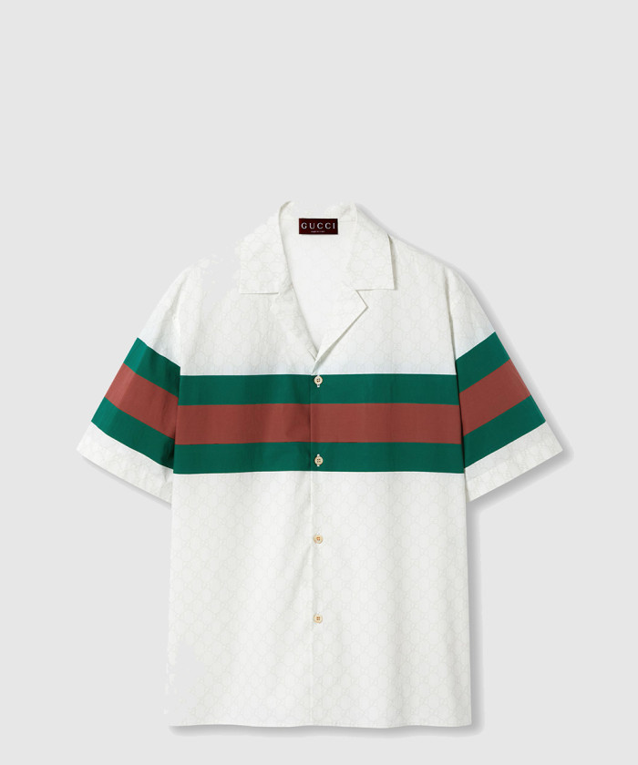 구찌 디테일 GG 코튼 셔츠 791771