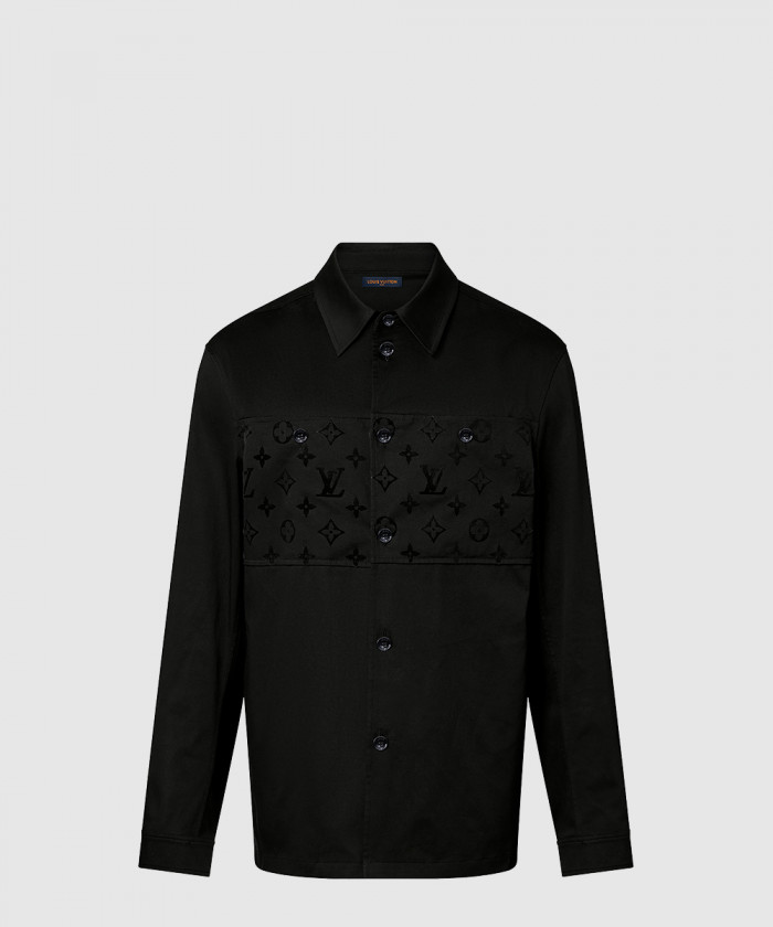 루이비통 플록드 캐주얼 코튼 오버셔츠 1AFA81