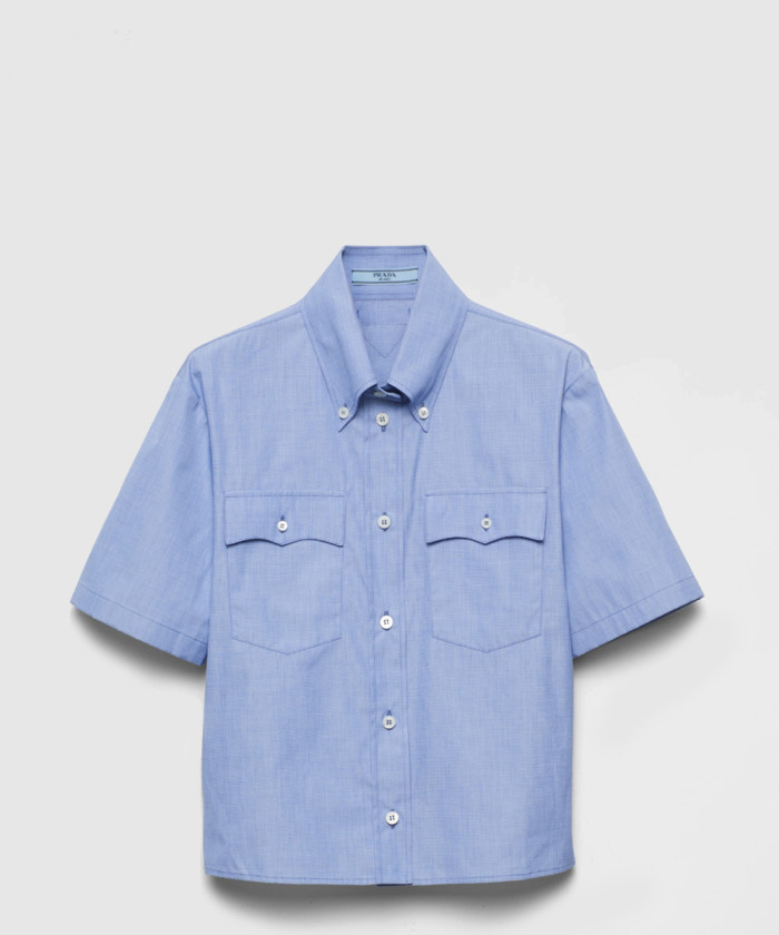 프라다 필라필 코튼 셔츠 P446H1