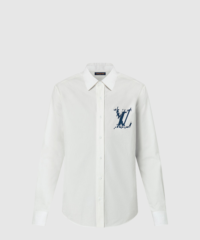 루이비통 롱 슬리브드 코튼 셔츠 1AFAXL