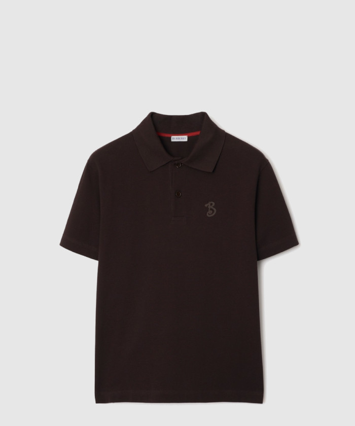버버리 세르펜틴 B 모티프 코튼 폴로 셔츠 81013711