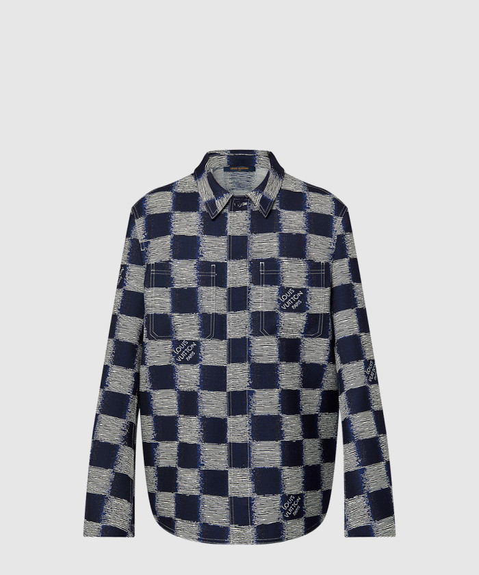 루이비통 다미에 울 오버셔츠 1AFAUP