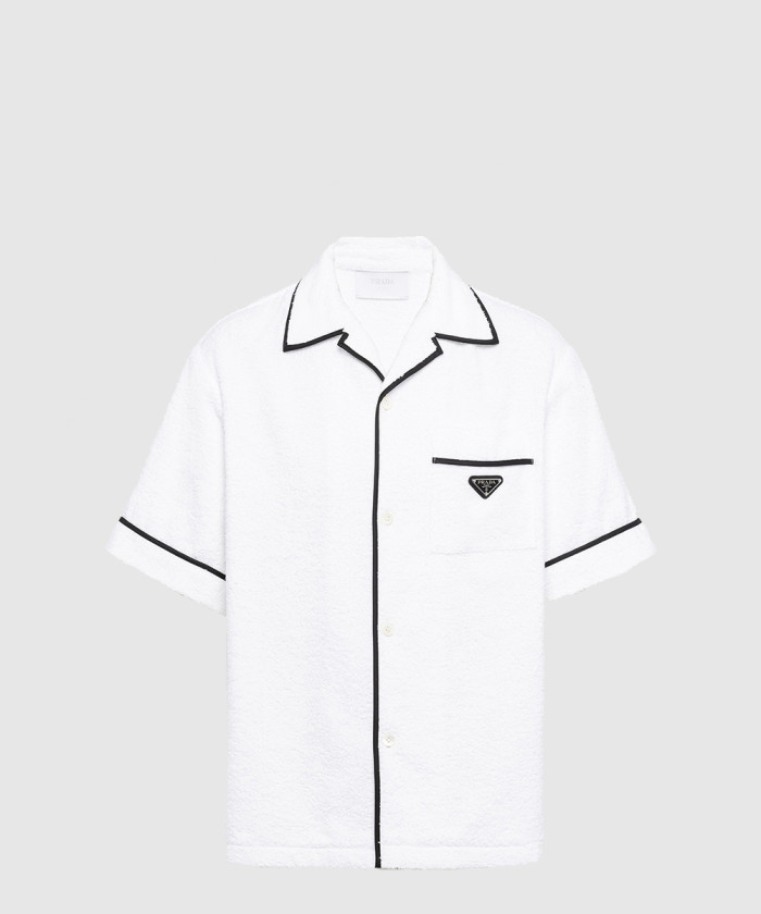 프라다 코튼 볼링 셔츠 SC5591