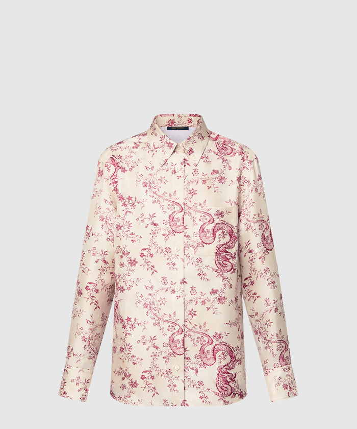 루이비통 홀스빗 프린트 실크 셔츠 1AFKE4