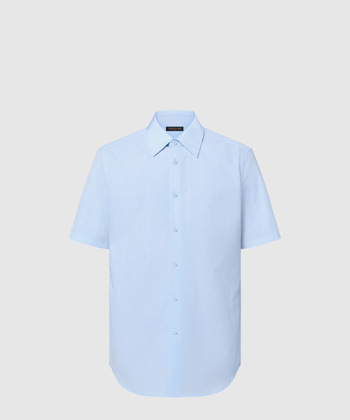 루이비통 쇼트 슬리브드 코튼 셔츠 1AFJVW