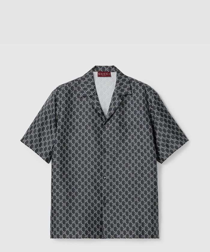 구찌 GG 섀도우 실크 셔츠 장식 794907