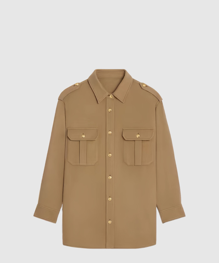 셀린느 밀리터리 오버셔츠 인 플란넬 2C8913