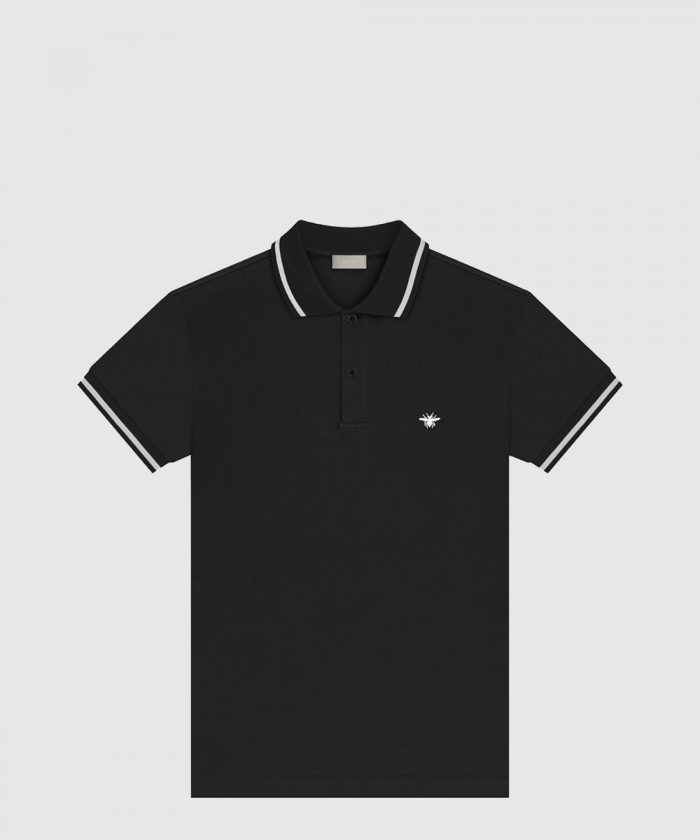 디올 꿀벌 자수 폴로 셔츠 733J8