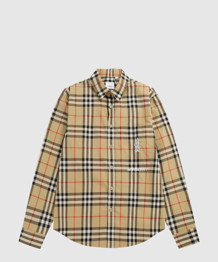 버버리 코튼 포플린 셔츠 80320641