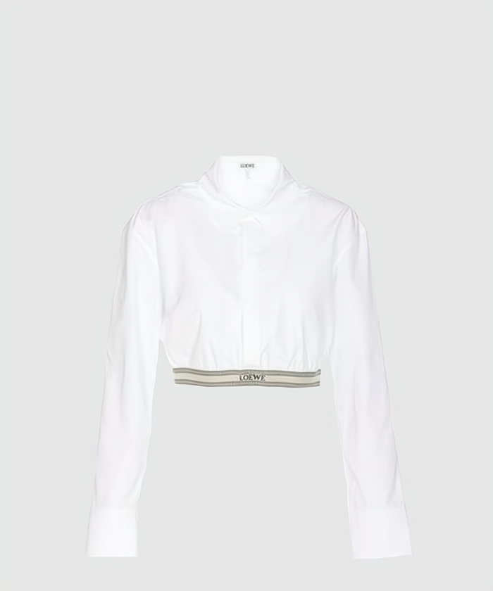 로에베 크롭 셔츠