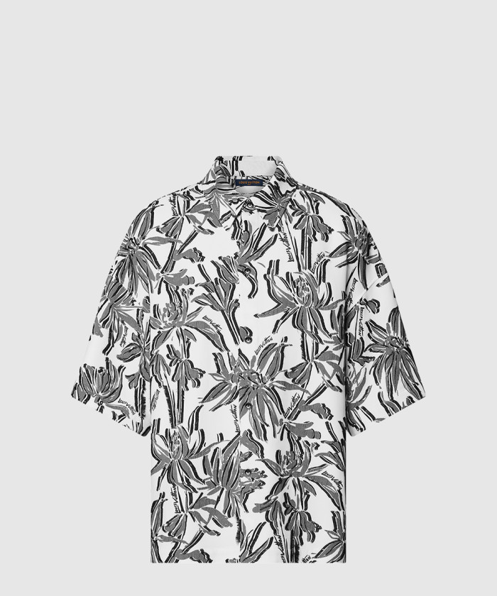 루이비통 멀티 버튼홀 쇼트 슬리브드 파자마 셔츠 1AB5HU