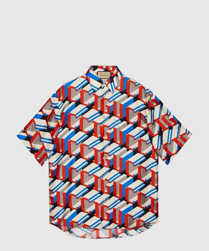 구찌 실크 셔츠 770290