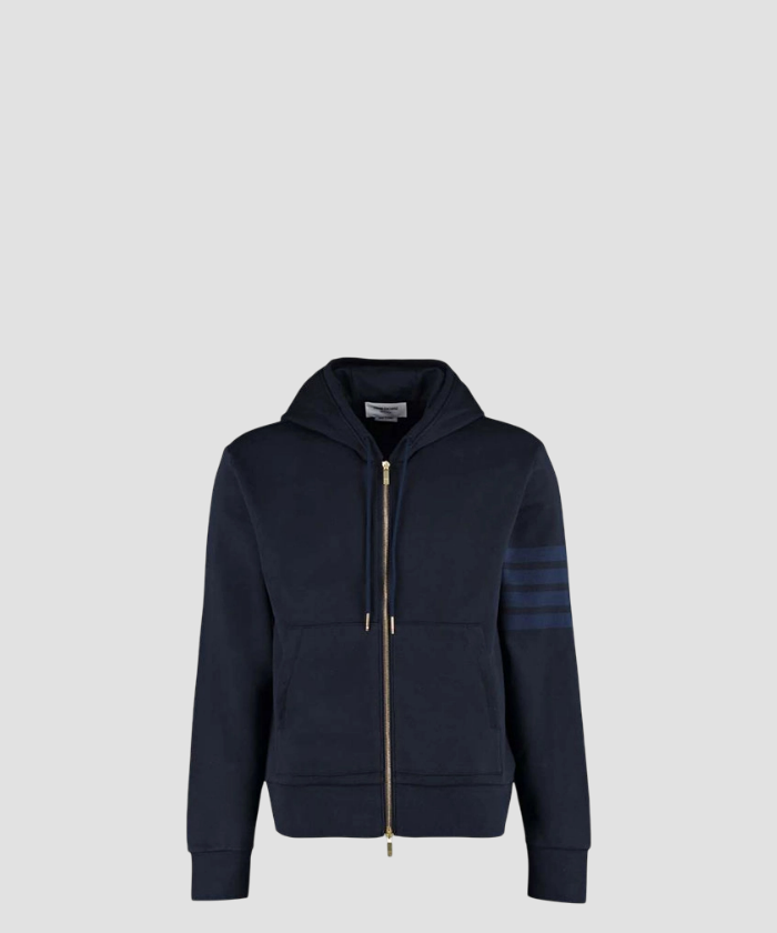 톰브라운 네이비 사선완장 후드 자켓