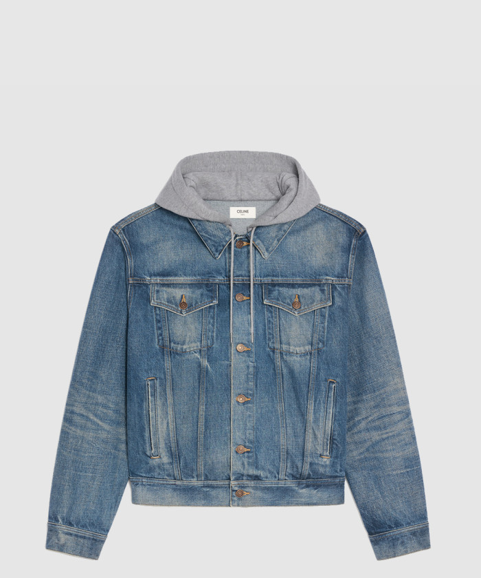 셀린느 트러커 재킷 유니언 워시 데님 2Q4729