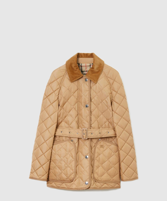 버버리 다이아몬드 퀼팅 나일론 재킷 80718421